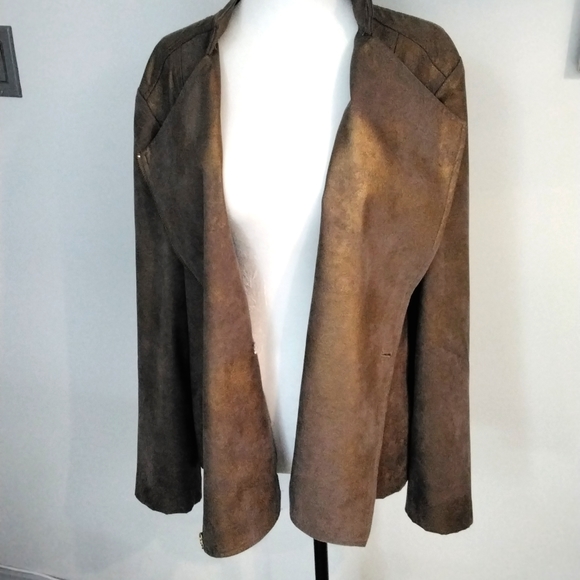 CHICO'S Ladies motto style jacket, size 12 - Picture 8 of 14